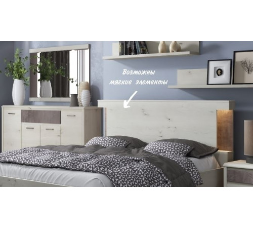 Двуспальная кровать Бьёрк 160 P с подъемным механизмом