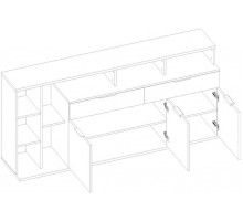Тумба под телевизор Компакт 3D2S7N L левая