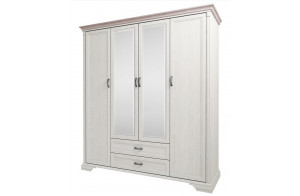 Четырехстворчатый шкаф для одежды с зеркалом Монако 4D2S