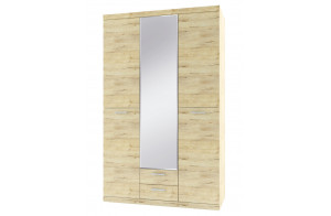 Трехстворчатый шкаф для одежды с зеркалом Оскар 3D2S
