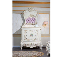 Комод с зеркалом в спальню Шанель (крем)