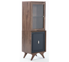 Одностворчатый шкаф витрина для посуды в гостиную Алегро ALEG-12