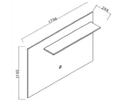 Тумба под ТВ в гостиную Алегро ALEG-15-B-C