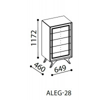 Узкий бельевой комод Алегро ALEG-28