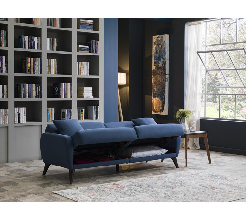 Трехместный Диван-кровать Flexy Флекси (синий)