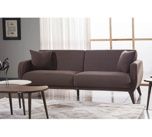 Трехместный Диван-кровать Flexy Флекси (коричневый)