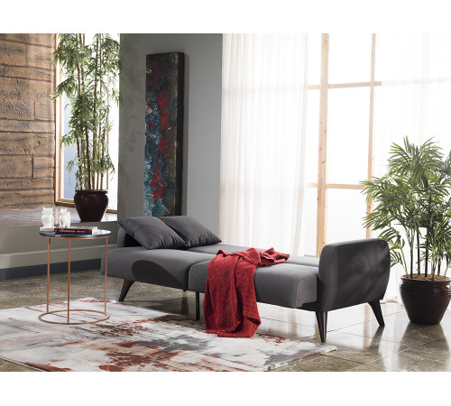 Трехместный Диван-кровать Flexy Флекси (темно-серый)