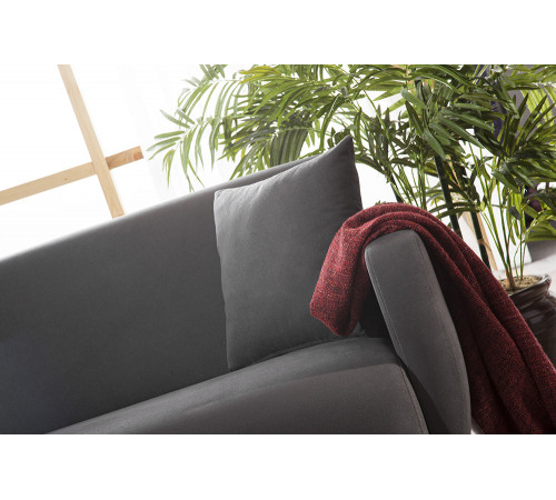 Трехместный Диван-кровать Flexy Флекси (темно-серый)