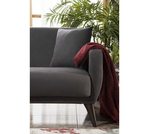 Трехместный Диван-кровать Flexy Флекси (темно-серый)