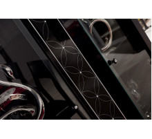 Двухстворчатый шкаф витрина в гостиную Мира MIRA-01 венге