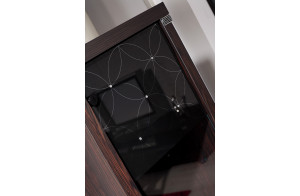 Одностворчатый шкаф витрина для посуды Мира MIRA-02 венге