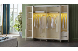 Шкаф-купе Gravita (Гравита) GRAV-19 слоновая кость