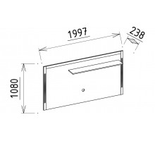 Тумба под ТВ Лоретто (Loretto) LORET-15pp+c