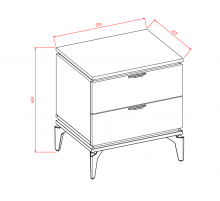 Прикроватная тумба Лоретто (Loretto) LORET-27
