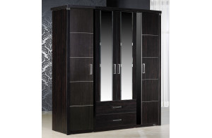 Четырехстворчатый шкаф Мира MIRA-20 венге