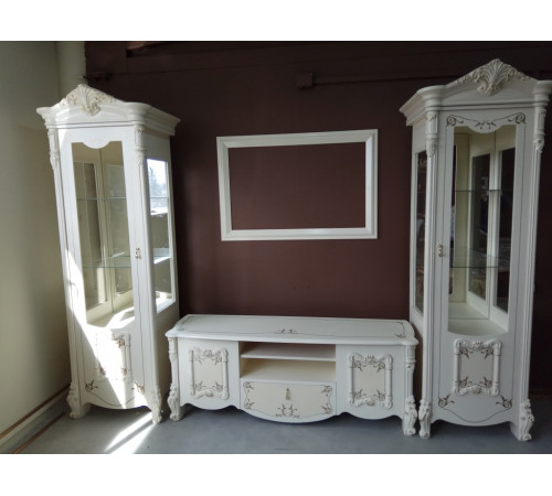 Шкаф-витрина однодверная Рафаэлла (беж)