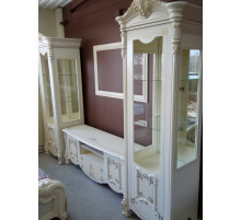 Шкаф-витрина однодверная Рафаэлла (беж)