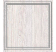 Шкаф 2-х дверный зеркальный Неаполь Ясень анкор светлый (патина "серебро")