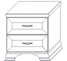 Тумба прикроватная Сиена (Бодега белый)