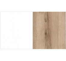 Шкаф комбинированный 400 Вега Скандинавия (глянец, белый + дуб каньон)