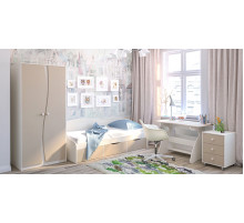 Детская односпальная кровать с ящиками внизу Комби МН-211-02 капучино