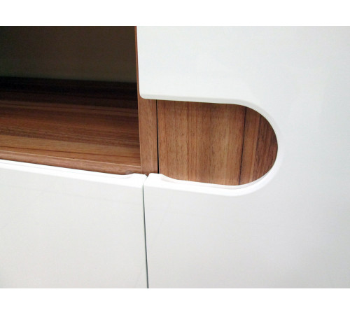 Модульная мебель для гостиной Леонардо белый полуглянец композиция 3