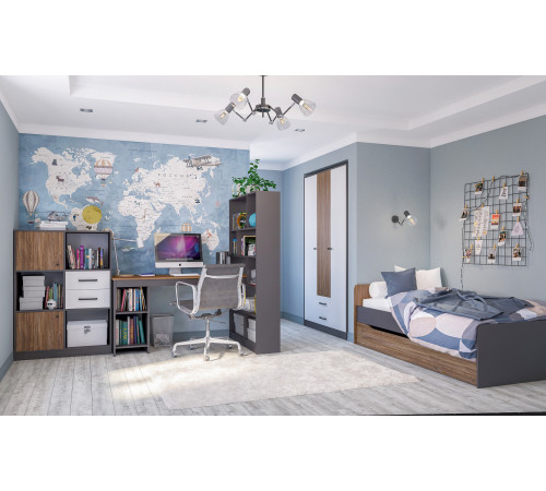 Трехстворчатый шкаф Мальма МН-135-04