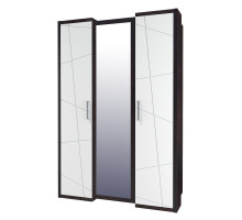 Трехдверный шкаф гардероб для одежды с зеркалом Барселона МН-115-03-220