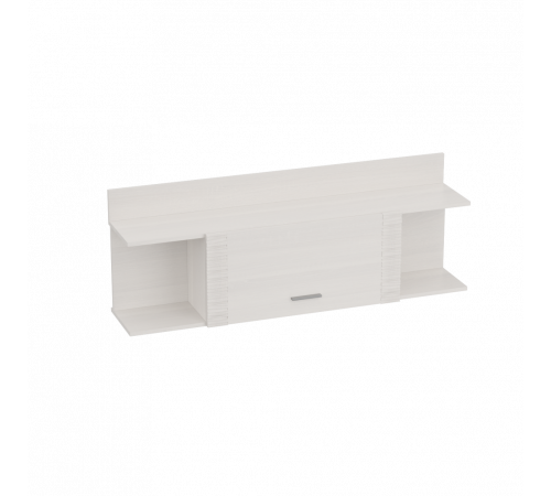 Навесная закрытая полка для гостиной Элана, цвет Бодега белая