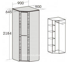 Угловой шкаф гардероб для спальни Элана