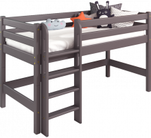 Низкая кровать Соня Лаванда с прямой лестницей вариант 11