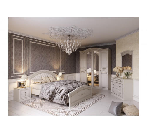 Четырехдверный шкаф для одежды Николь