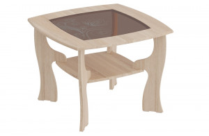 Журнальный стол со стеклянной столешницей в гостиную №14