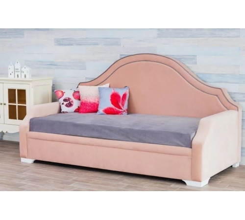 Односпальная кровать-софа Сандрин с мягкой спинкой