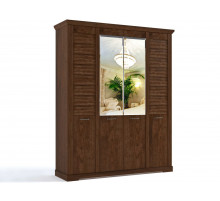Четырехстворчатый шкаф для одежды СК-8 (ОРТ) Кантри с зеркалом