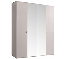 Четырехстворчатый шкаф для одежды с зеркалом Rimini РМШ1/4 (слоновая кость)
