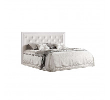 Двуспальная кровать с мягкой спинкой Амели АМКР140-2 (дуб)