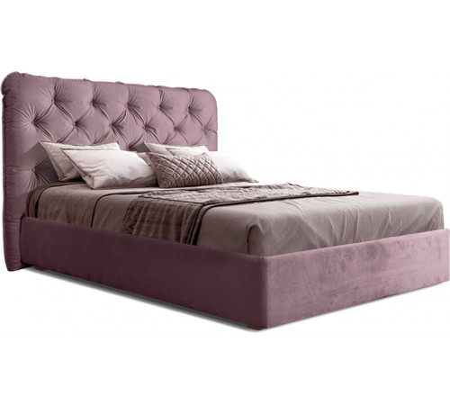 Двуспальная кровать с подъемным механизмом BOGEMIA (лаванда)