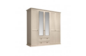 Пятистворчатый шкаф для одежды с зеркалом Венеция ВНШ1/51 (дуб седан)