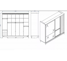 Шкаф 3-х дверный Мавенна MAVN-21