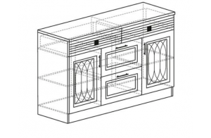 Тумба в гостиную Орлеан 841 ясень светлый