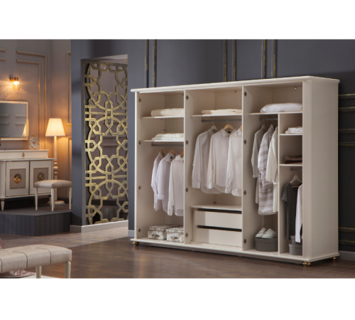 Шкаф платяной 6-ти дверный Мистраль (Mistral)